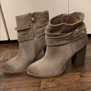 Nine West Grey Boots - Suade
